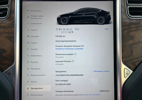 Tesla Model S cena 210000 przebieg: 180000, rok produkcji 2018 z Głubczyce małe 172